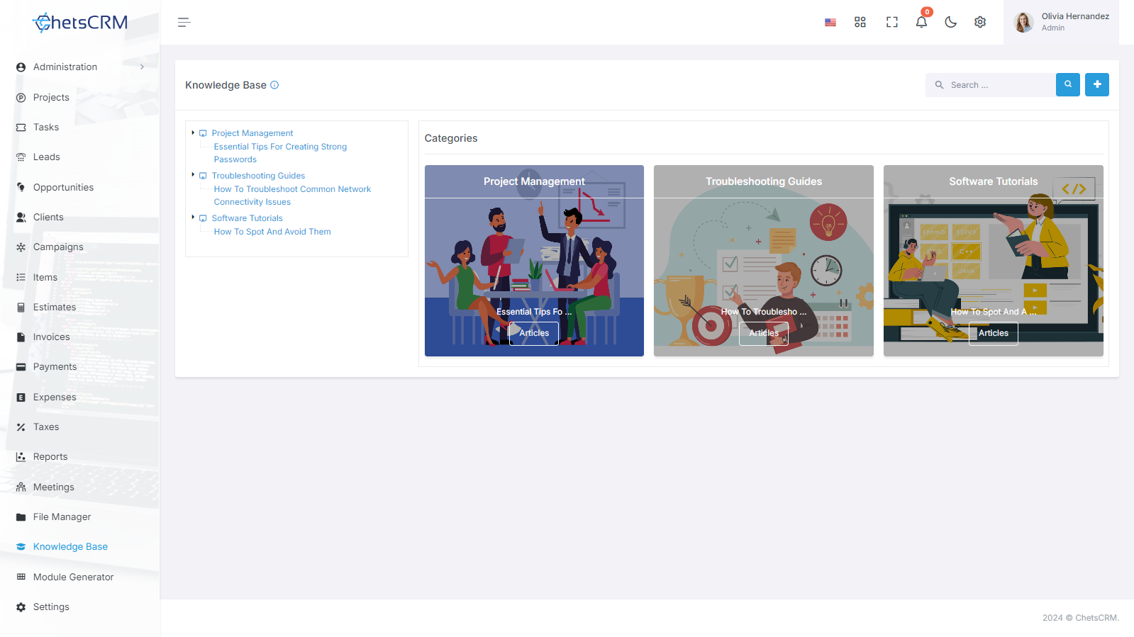 Come Creare Una Categoria E Un Articolo In Knowledge Base?